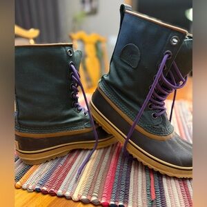 Sorel lace up winter boots